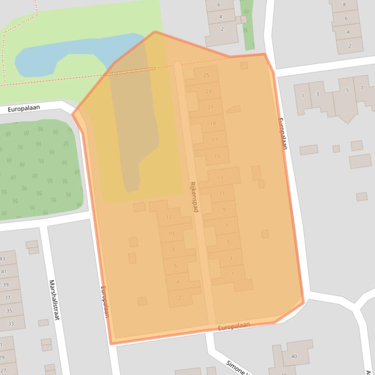 Kaart van postcodegebied 4463GS.