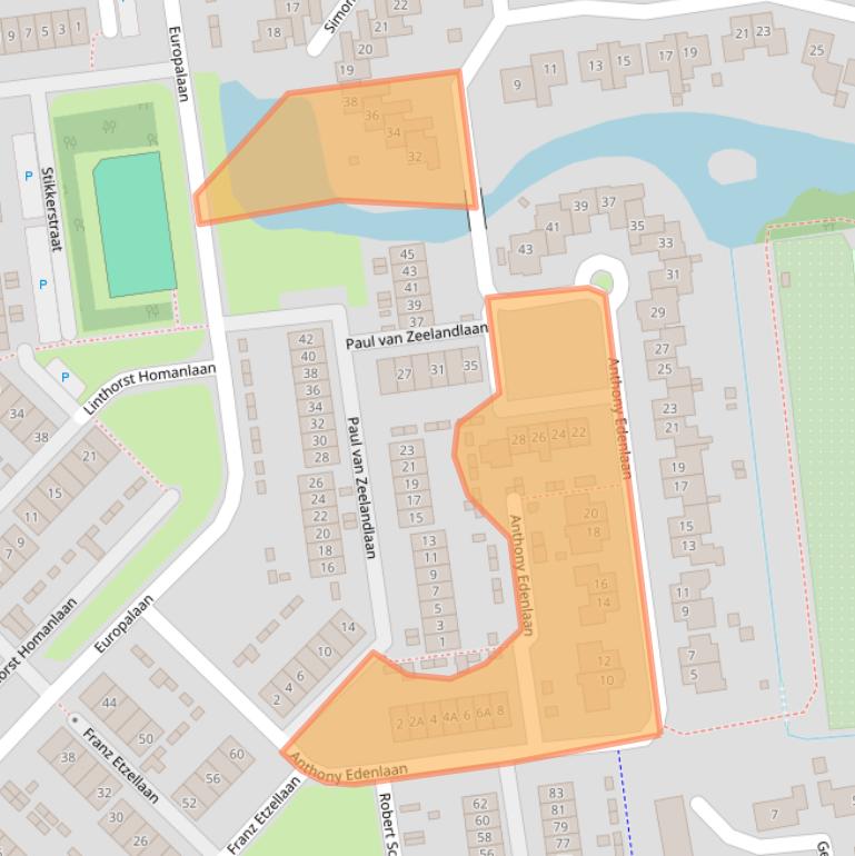 Kaart van postcodegebied 4463JC.
