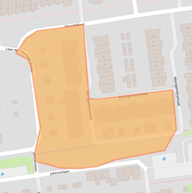 Kaart van postcodegebied 4463KA.