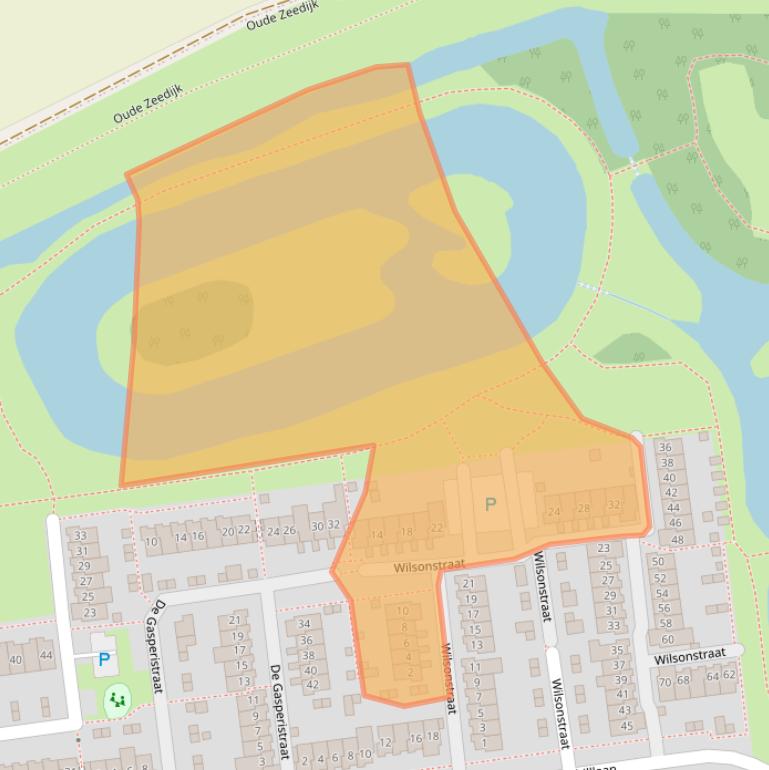 Kaart van postcodegebied 4463KE.