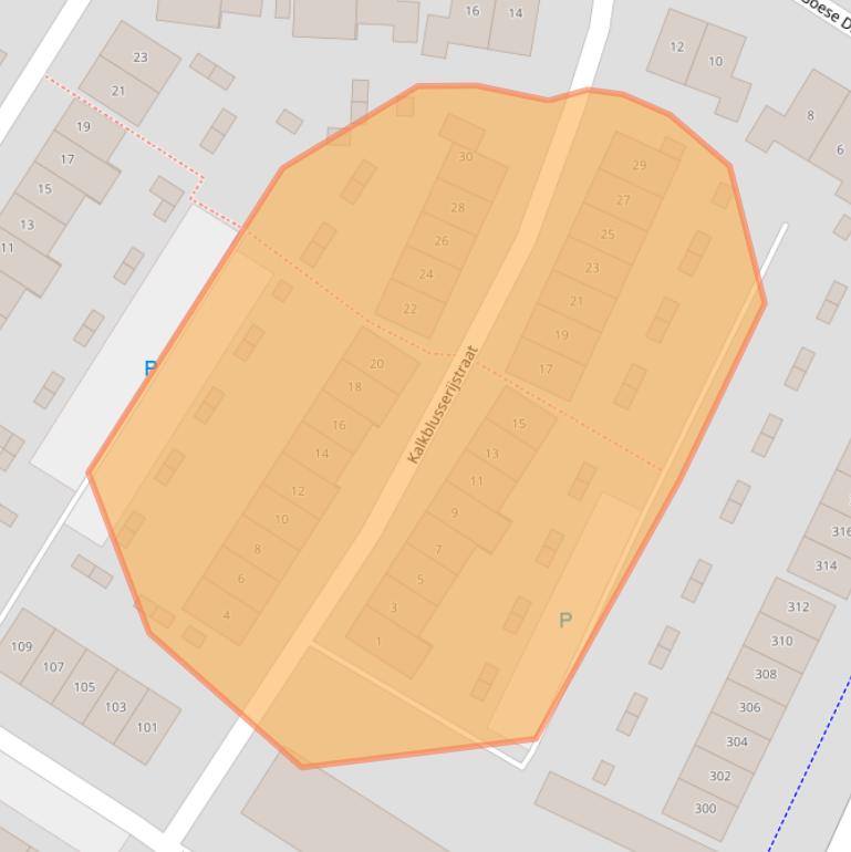 Kaart van postcodegebied 4463LG.