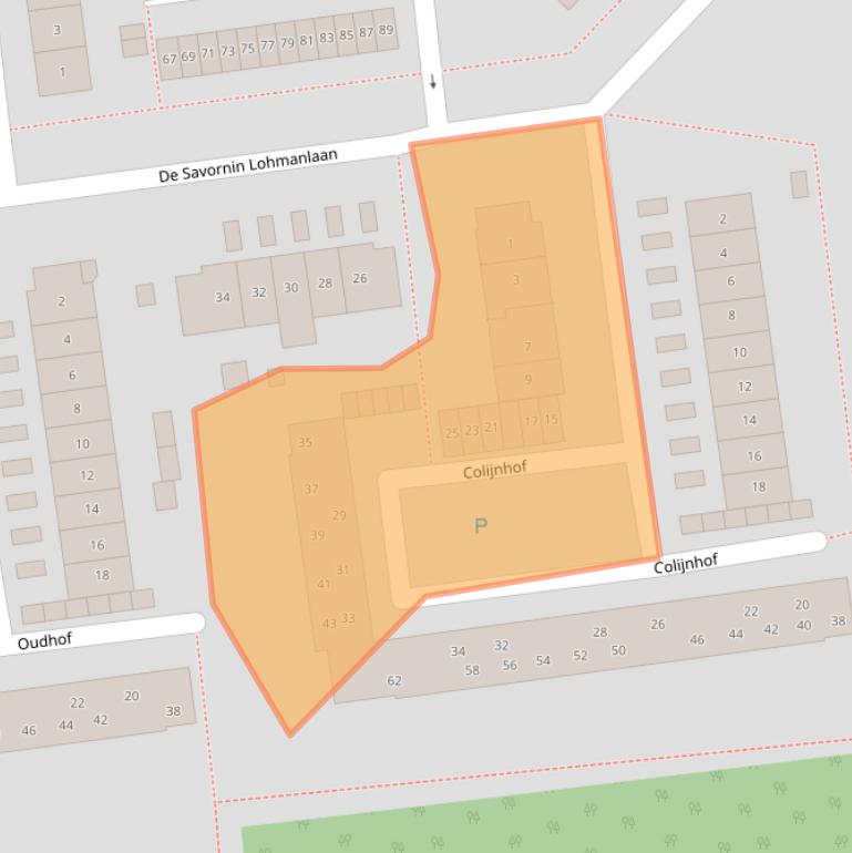 Kaart van postcodegebied 4463TJ.