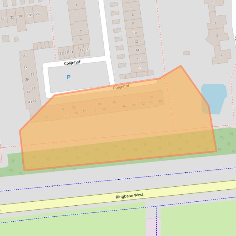 Kaart van postcodegebied 4463TL.