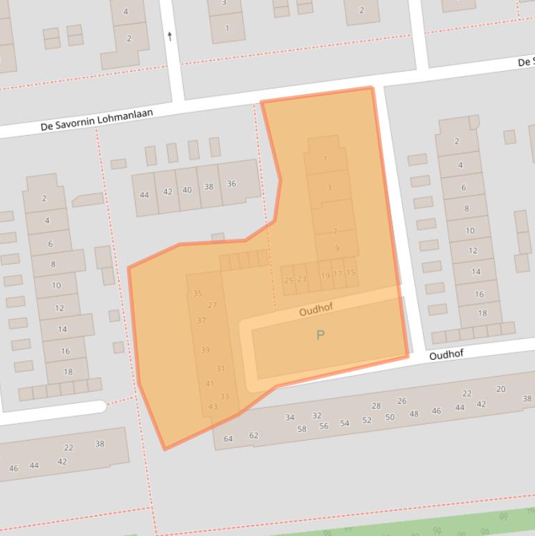 Kaart van postcodegebied 4463TM.