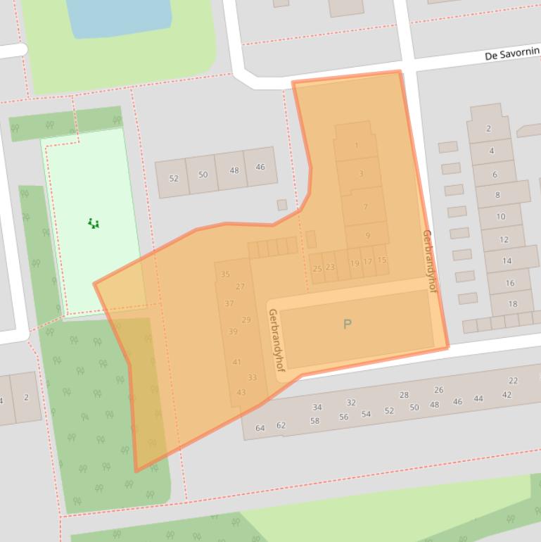 Kaart van postcodegebied 4463TR.