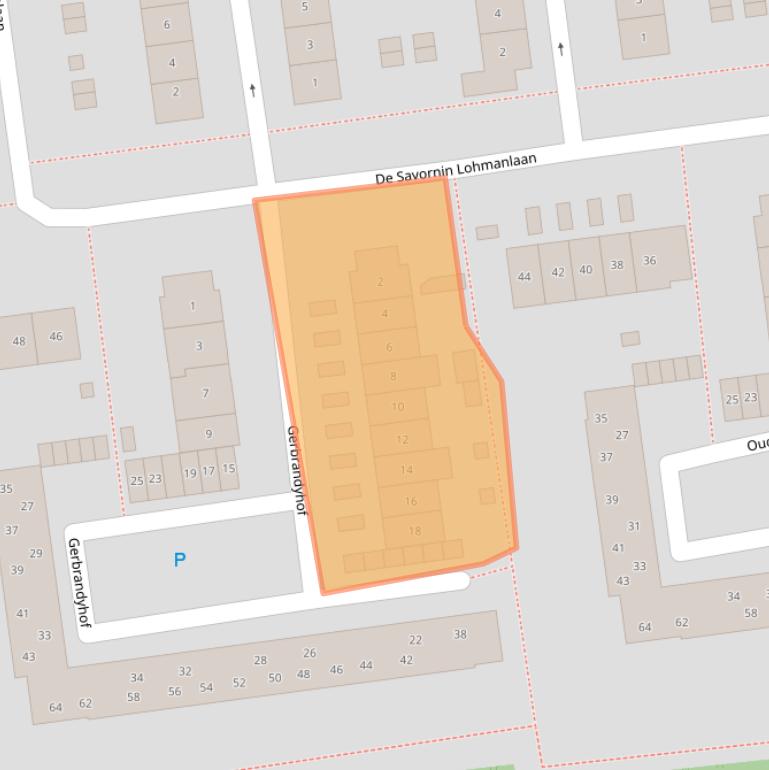 Kaart van postcodegebied 4463TS.