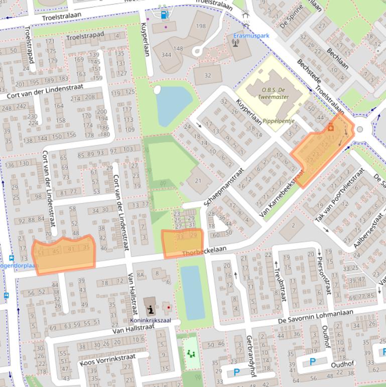 Kaart van postcodegebied 4463VA.