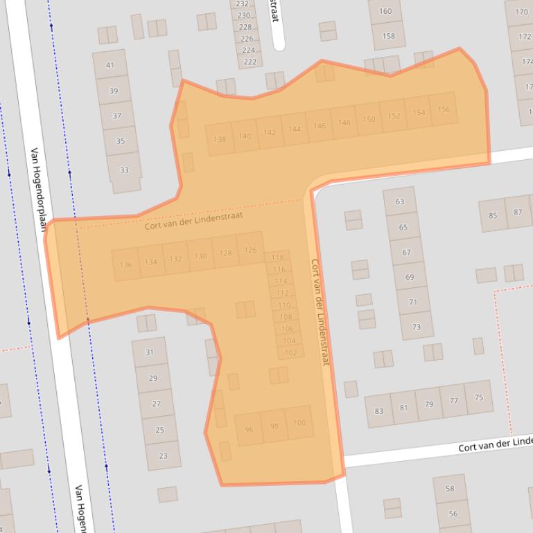 Kaart van postcodegebied 4463VK.