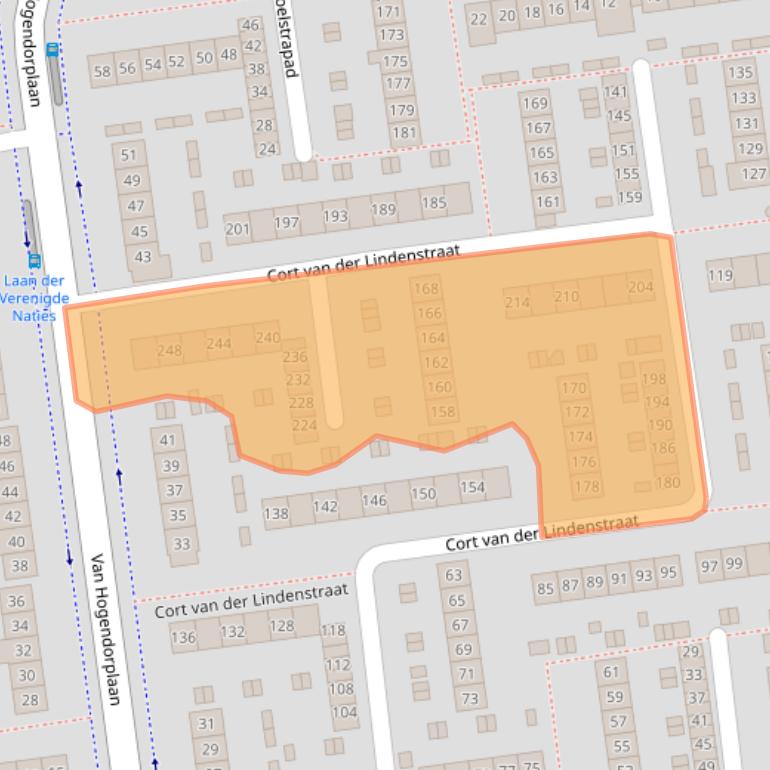 Kaart van postcodegebied 4463VL.