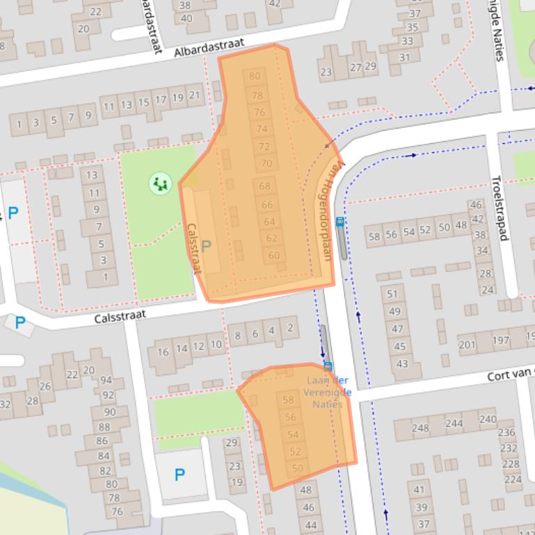 Kaart van postcodegebied 4463VS.