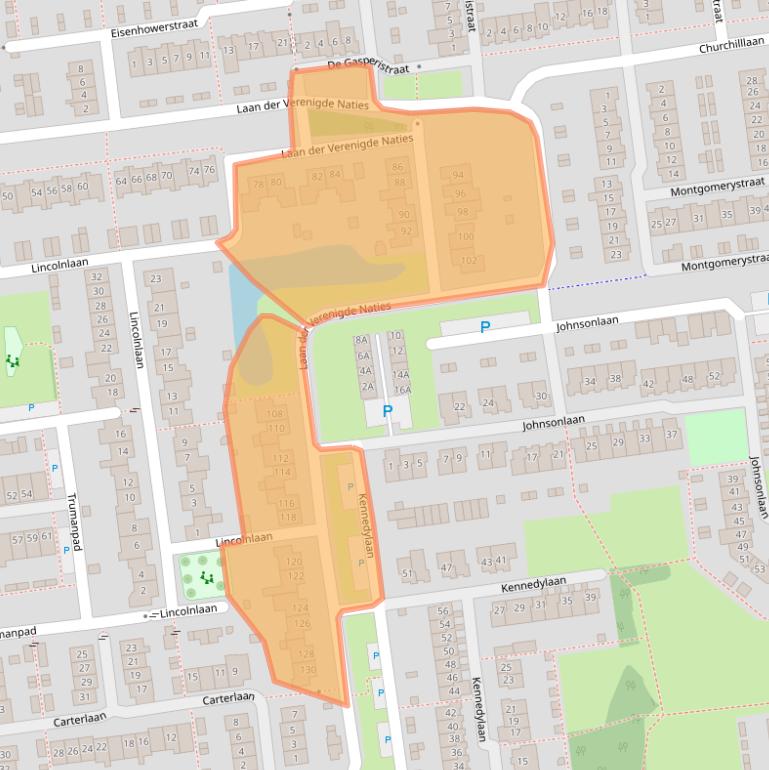 Kaart van postcodegebied 4463WN.
