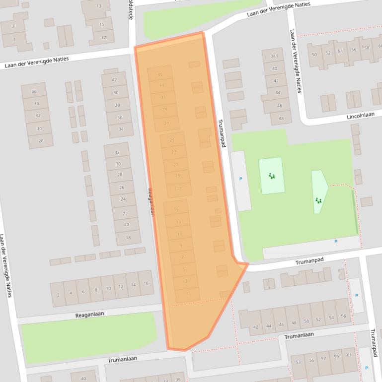 Kaart van postcodegebied 4463WT.
