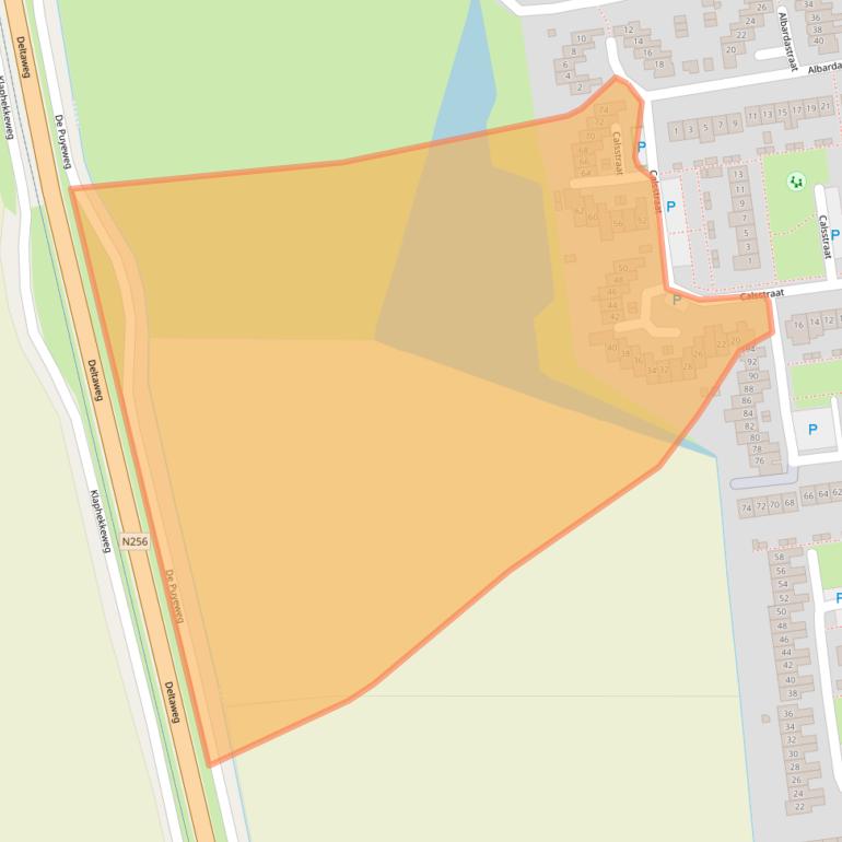 Kaart van postcodegebied 4463XA.