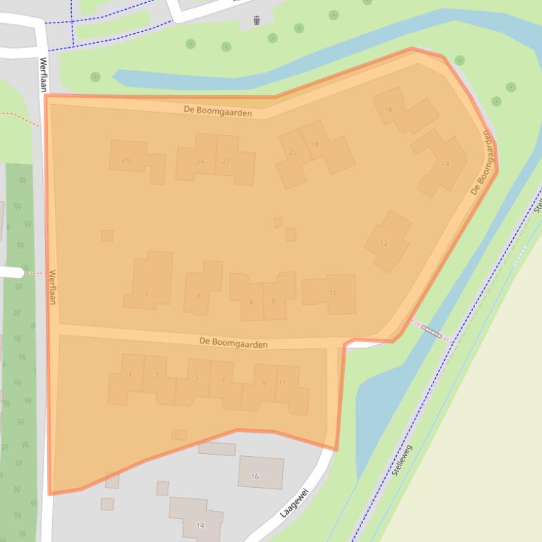 Kaart van postcodegebied 4464AJ.