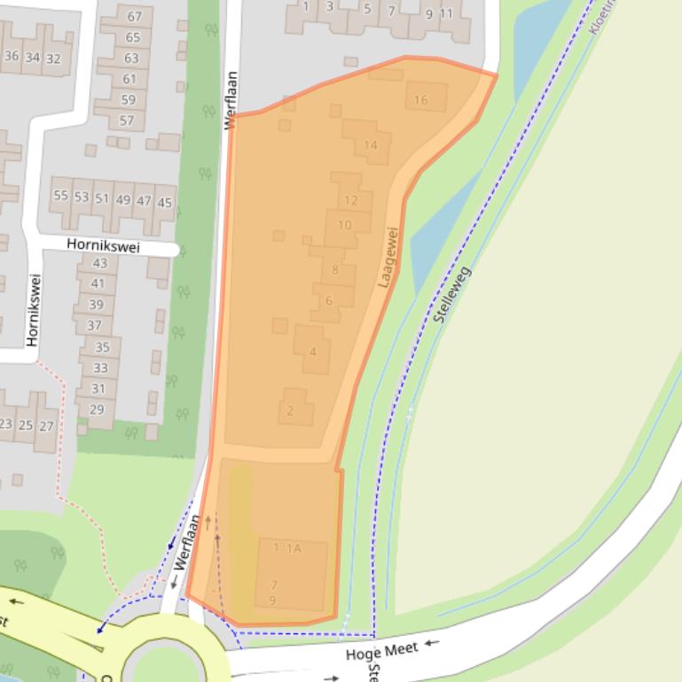 Kaart van postcodegebied 4464AK.