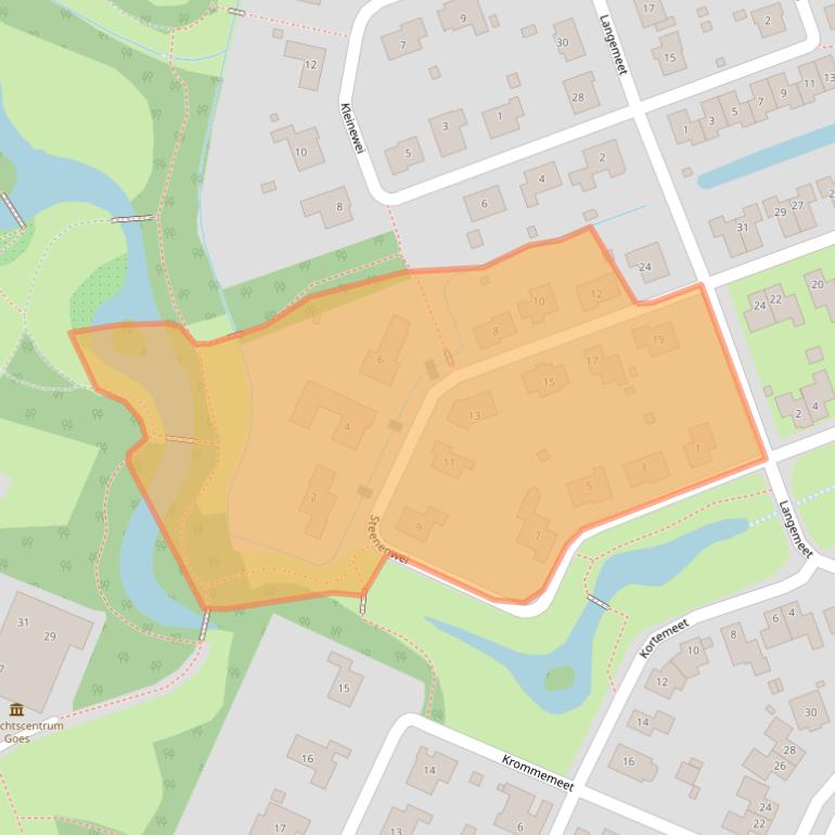 Kaart van postcodegebied 4464BK.