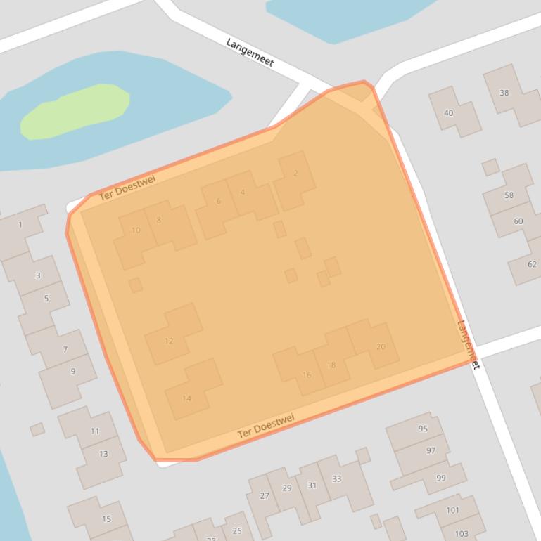 Kaart van postcodegebied 4464BR.