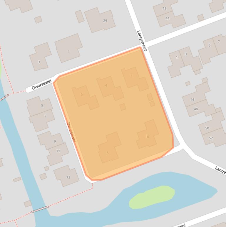 Kaart van postcodegebied 4464BV.