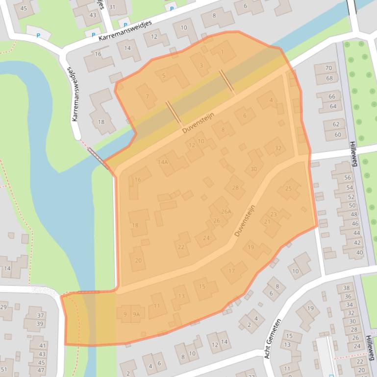 Kaart van postcodegebied 4464JE.