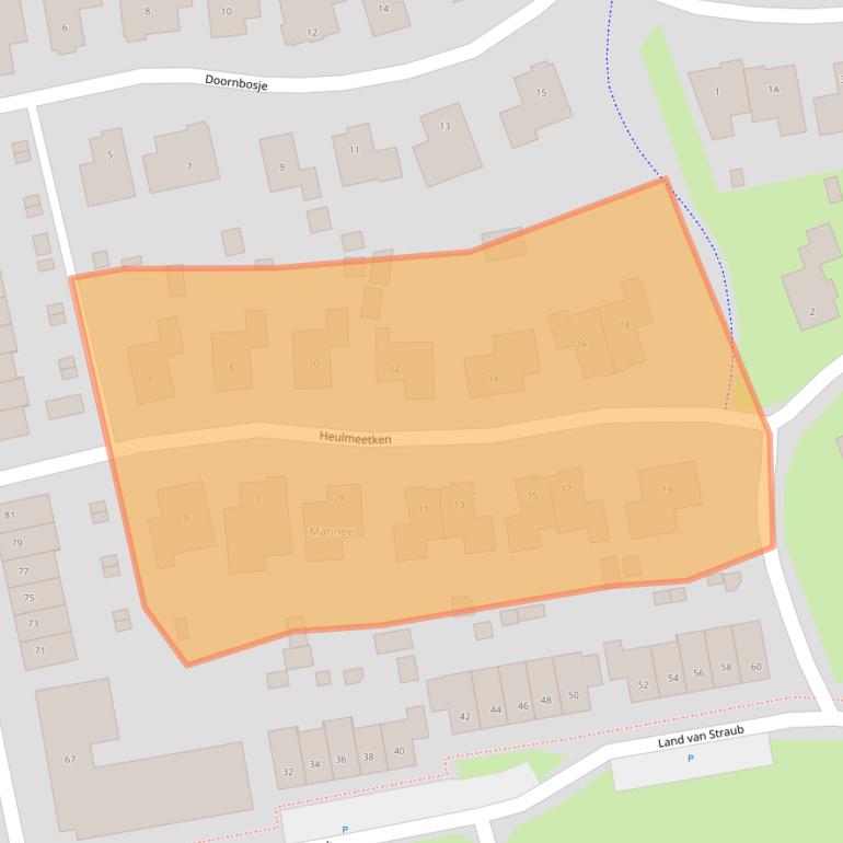 Kaart van postcodegebied 4464JL.