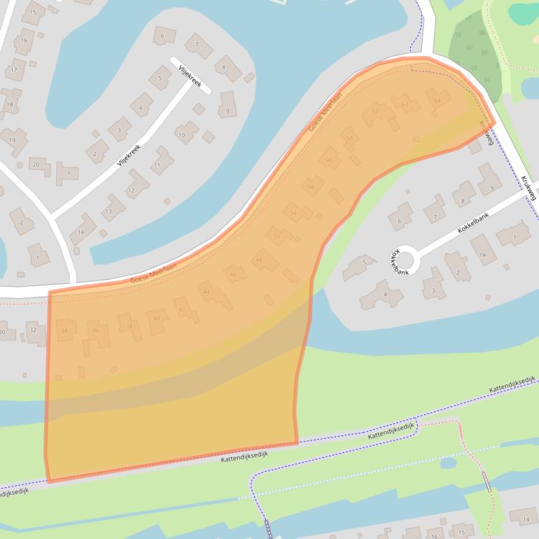 Kaart van postcodegebied 4465AM.