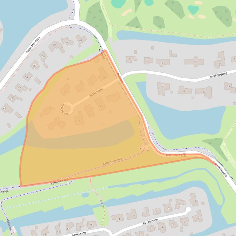 Kaart van postcodegebied 4465AP.