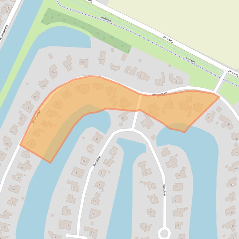 Kaart van postcodegebied 4465BC.