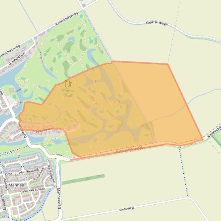 Kaart van postcodegebied 4465BJ.