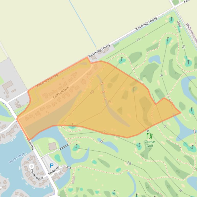 Kaart van postcodegebied 4465BL.