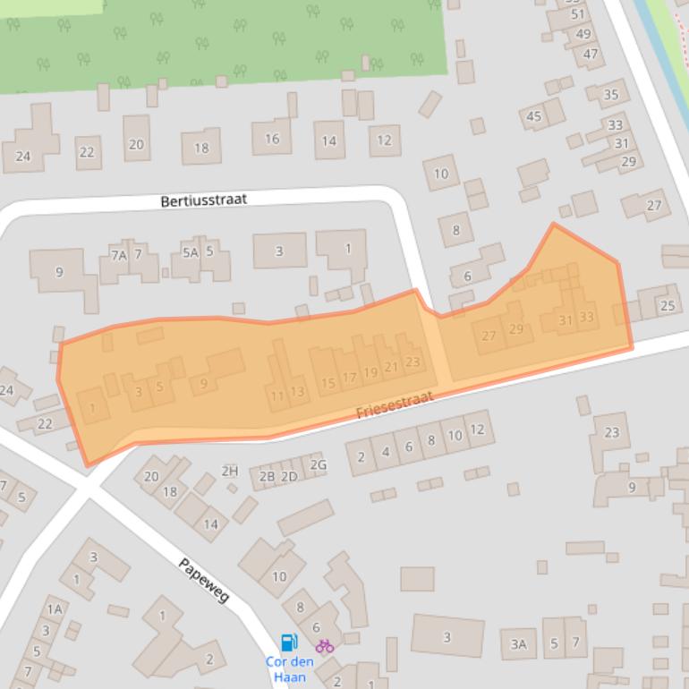 Kaart van postcodegebied 4471AD.