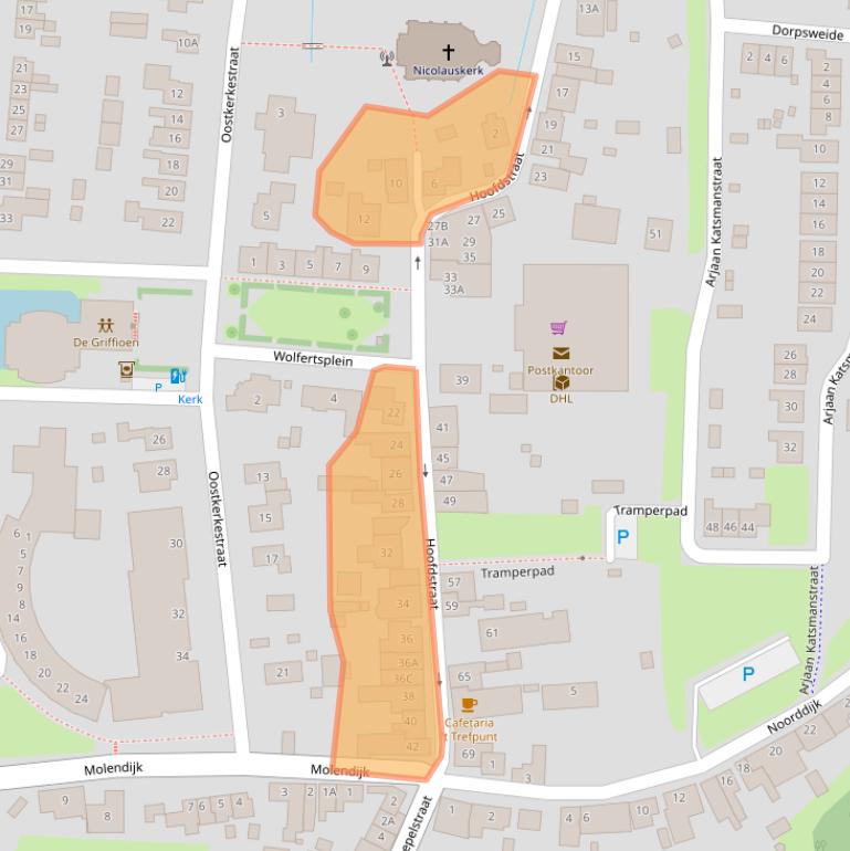 Kaart van postcodegebied 4471AJ.