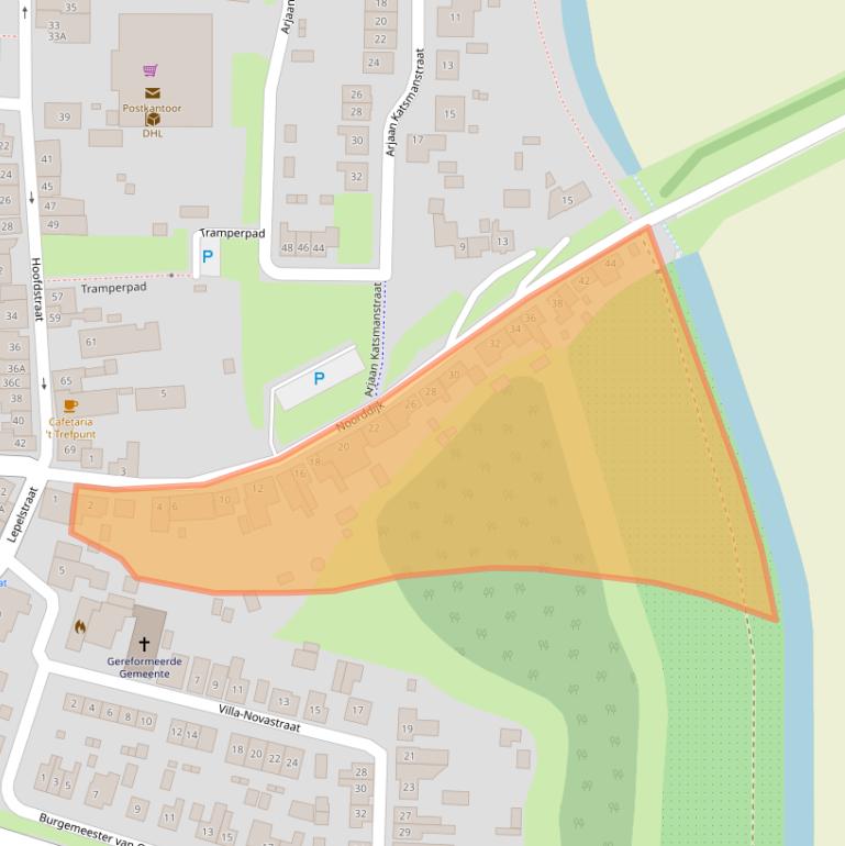 Kaart van postcodegebied 4471AL.