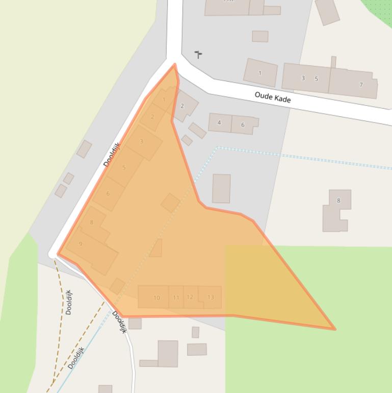 Kaart van postcodegebied 4471AT.