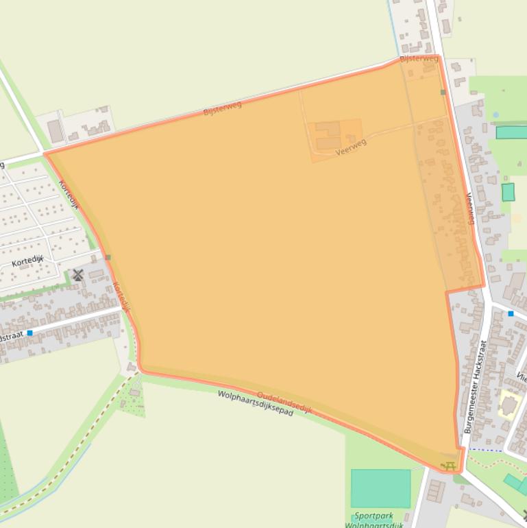 Kaart van postcodegebied 4471BJ.