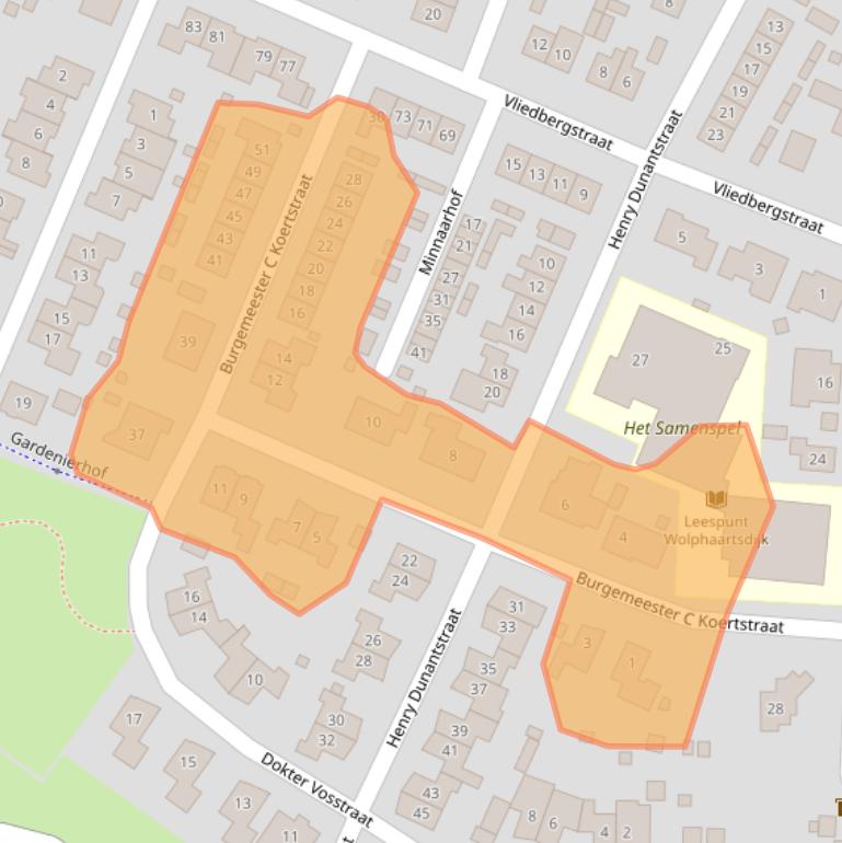 Kaart van postcodegebied 4471BW.