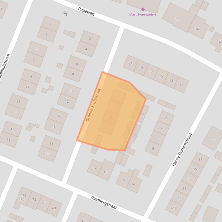 Kaart van postcodegebied 4471BX.