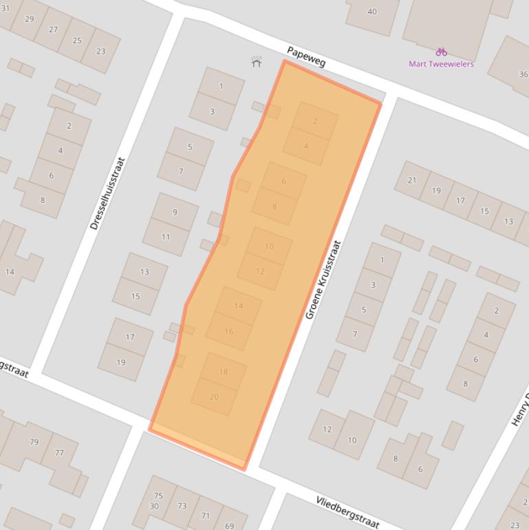 Kaart van postcodegebied 4471BZ.