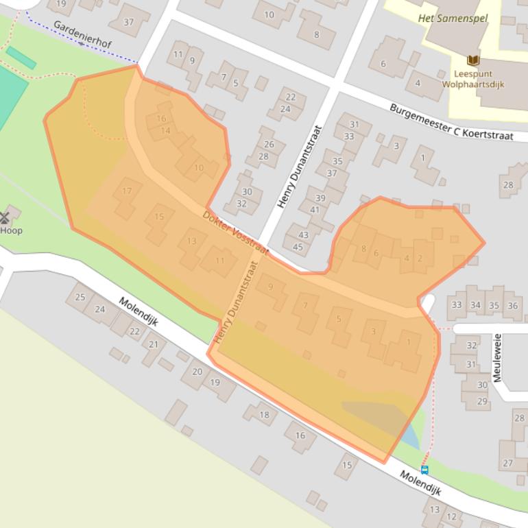 Kaart van postcodegebied 4471CW.