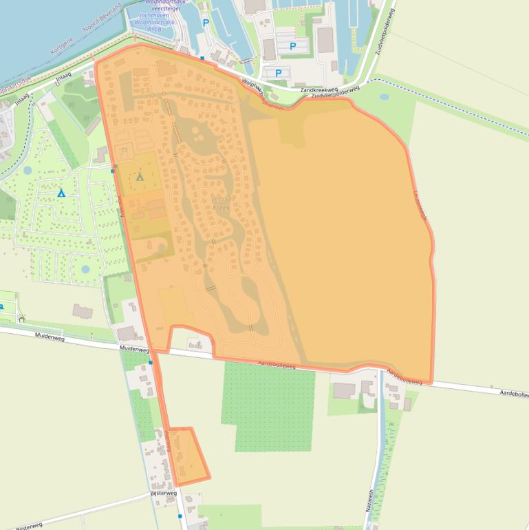 Kaart van postcodegebied 4471NC.