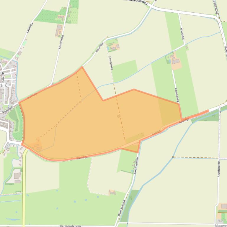 Kaart van postcodegebied 4471PE.