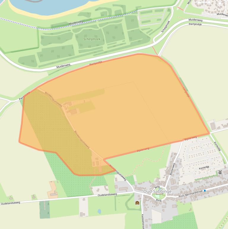 Kaart van postcodegebied 4471RC.