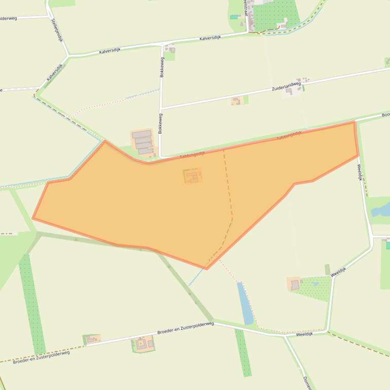 Kaart van postcodegebied 4471RM.