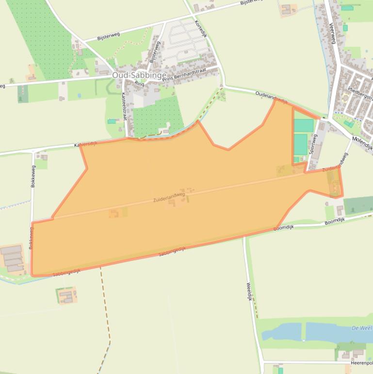 Kaart van postcodegebied 4471RN.