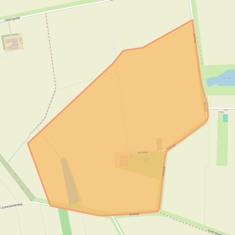 Kaart van postcodegebied 4471RS.