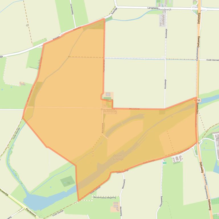 Kaart van postcodegebied 4471RW.