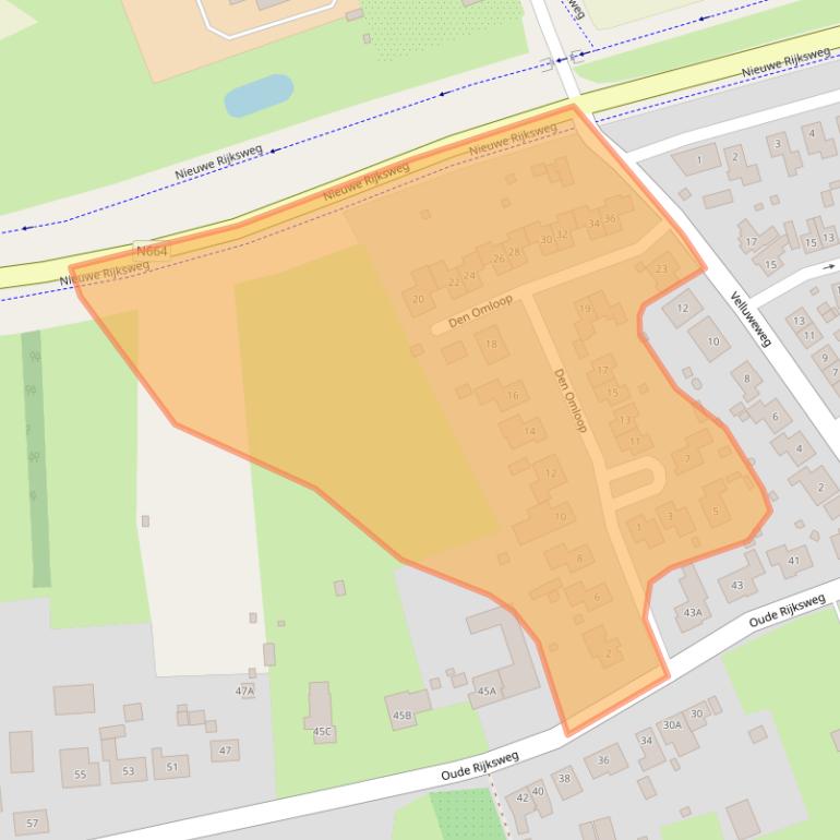 Kaart van postcodegebied 4472AM.