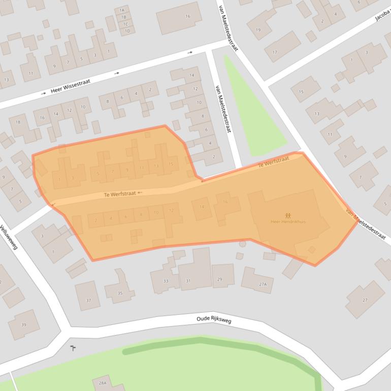 Kaart van postcodegebied 4472AN.