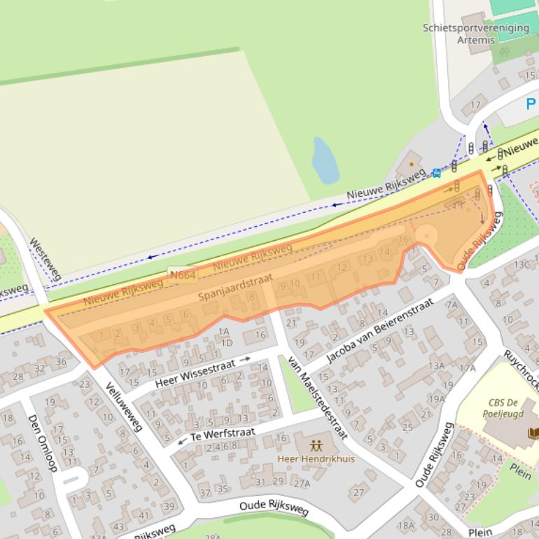 Kaart van postcodegebied 4472AR.