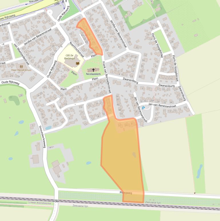 Kaart van postcodegebied 4472AX.