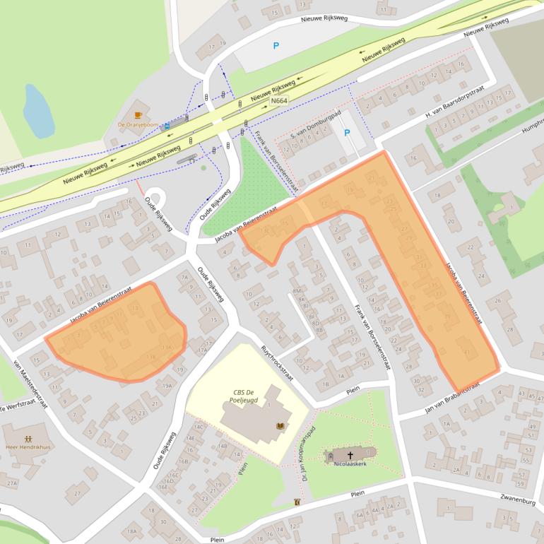 Kaart van postcodegebied 4472BA.